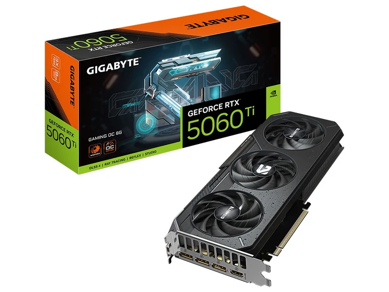 GIGABYTE GeForce RTX 5060 Ti GAMING OC 8GB GDDR7 PCIe 5.0 Graphics Card