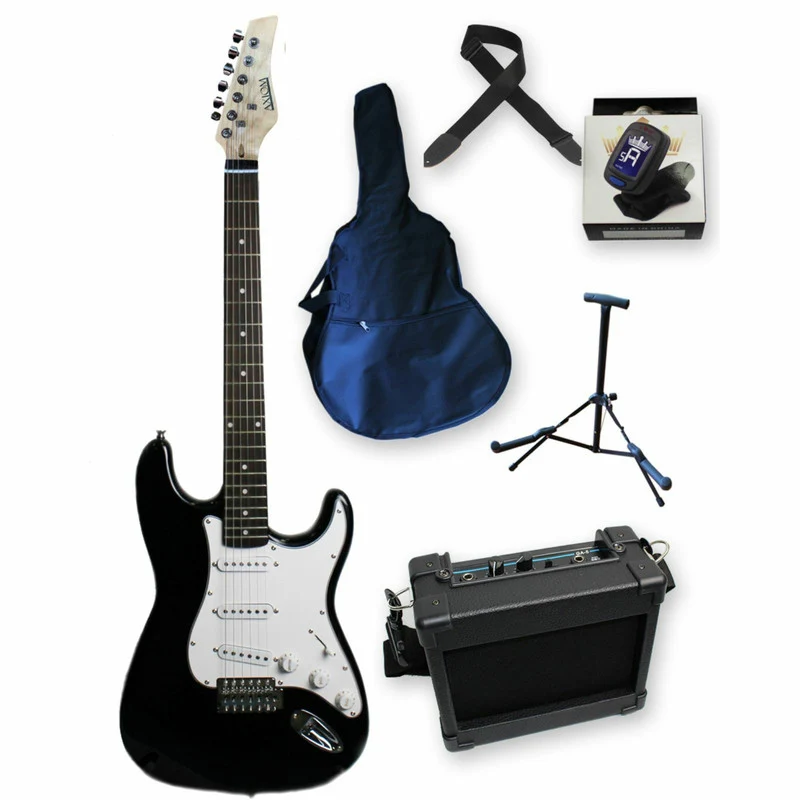 AXIOM Discovery Beginner Electric Guitar Pack (Black)