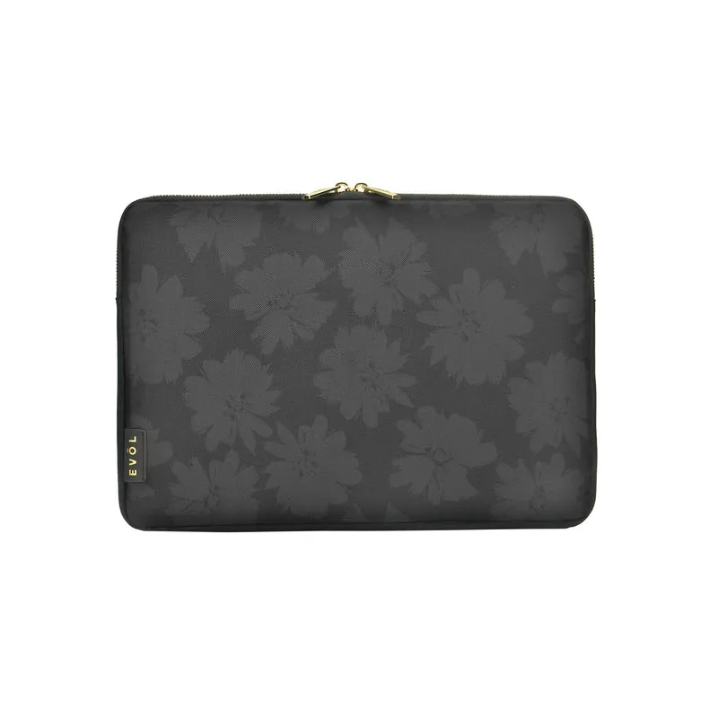Generation Earth Artisan 13.3" Laptop Sleeve (Black Flower)
