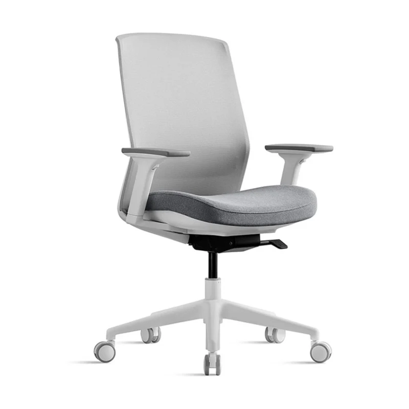 Sabia Willow Pre-Assembled Office Chair Ergonomic Mesh Back With Armrests (White)
