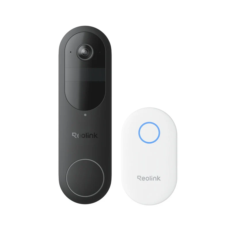 Reolink 2K 4MP Battery Video Doorbell Smart Detection Chime (Black)
