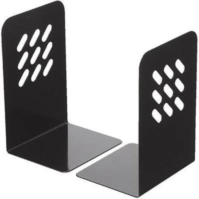 Marbig Metal Bookends Pair (Black)