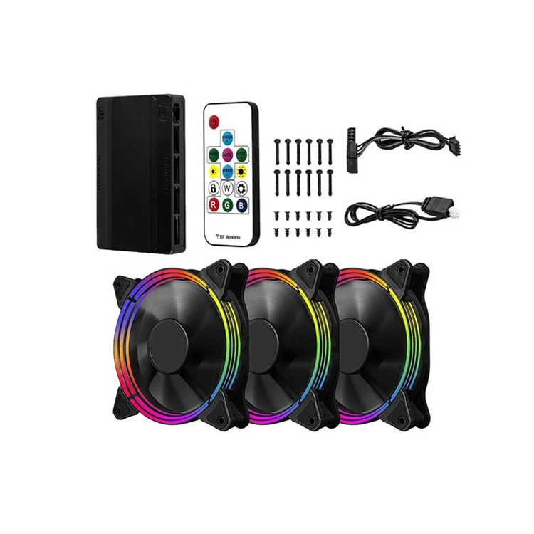 1st Player FireBase G3 3x 120mm RGB Case Cooling Fan Combo with Remote