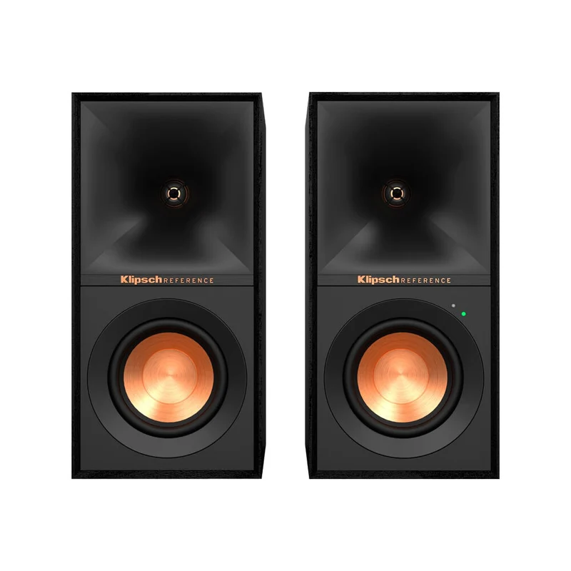 Klipsch R-40PM Powered Wireless Bluetooth Bookshelf 70W Speakers (2x) Black