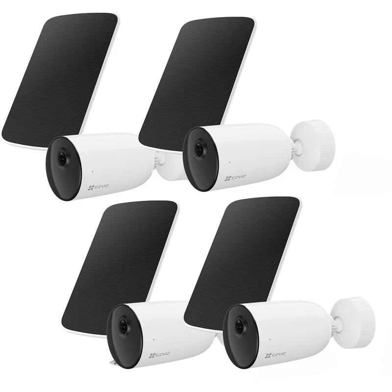 EZVIZ CB3 2K Security Camera with Solar Panel (4 Pack)