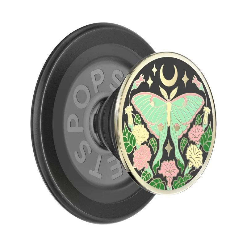 PopSockets PopGrip MagSafe Phone Grip/Stand with Swappable Top (Luna Moth)