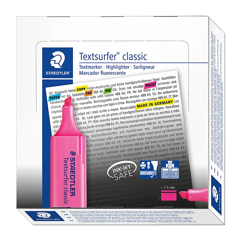 Staedtler Highlighter Textsurfer (Pink) [Box 10]